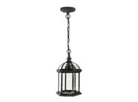 Farol colgar 1L E27 hexágono gris Abitare