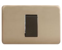 Interruptor pulsador 16 amp iridium bronce Schneider