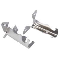 Soporte 16 mm simple cromado 2 unidades metalhsa