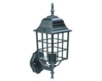 Farol pared 1L E27 negro Abitare