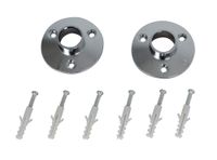 Set flanche 19 mm barra baño fundido 2 unidades metalhsa