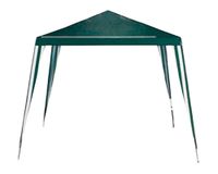 Toldo 2,4x2,4 m verde/blanco Outzen