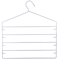 Colgador falda y pantalón 23,3 x 30 cm acero gris Cotidiana