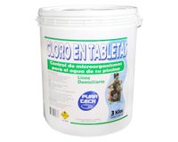Cloro tableta piscina 3 kg Pura tech