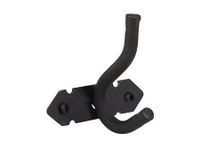 Perchero doble 7,5 x 7,5 cm chico forjado negro Idaf