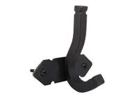 Perchero doble 7,5 x 10 cm grande forjado negro Idaf