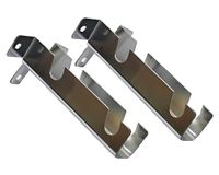 Soporte 12 mm doble corto cromado 2 unidades Metalhsa