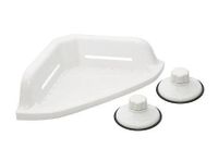 Organizador esquinero baño 34x20x7,5 cm blanco Cotidiana
