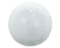Plafón 2L E27 LEDA flores blanco Byp