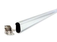 Barra clóset 150 cm ovalada económica cromado Dvp