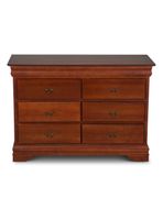 Cómoda 6 Cajones Miro Caramelo 130 x 90 x 50 cm