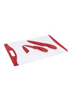 Set 2 Cuchillos con Tabla Rojo