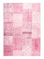 Alfombra Vintage 190x290 cm Rosa