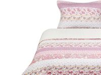 Quilt Sherpa Flores 1.5 Plazas