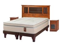 Cama Europea Máximo Cobre King 180 x 200 + Set Lorraine