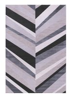 Alfombra Londres 120 x 170 cm Blanco y Negro