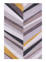 Alfombra Londres 160 x 230 cm Gris y Mostaza