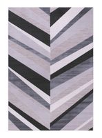 Alfombra Londres 200 x 290 cm Blanco y Negro