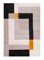 Alfombra Londres 200 x 290 cm Mostaza y Beige