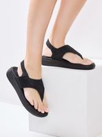 Sandalia Plataforma Comfy Brillos Mujer