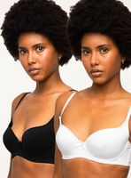 Pack X 2 Sostenes Algodón Liso 34C