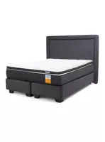 Cama Americana Funcional 2 Plazas + Respaldo + Topper
