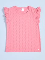 Polera Broderie Detalle Vuelos Niña