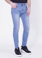 Jeans Ellus Slim Fit Tiro Medio Celeste