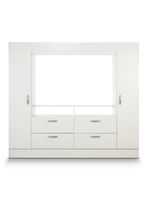 Clóset 2 Puertas 4 Cajones Baker Blanco