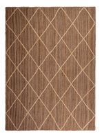 Alfombra Yute 190x290 cm Rombos Gold Design