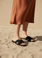 Sandalia Flat Capellada Tejida Mujer