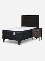 Cama Europea 1 Plaza New Style 6 Plus + Set Issey