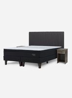 Cama Europea King Tempo + Set Lucio Grafito