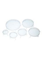 Set 6 Tapas de Silicona Flexible Multiusos