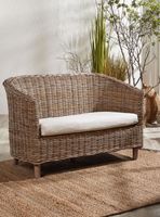 Sofá Terraza Catarina 2 Cuerpos Ratán