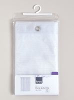 Forro de Baño 180 x 180 cm Blanco Transparente