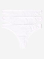 Pack 3 CalzonesTanga Algodón Blanco My Essentials