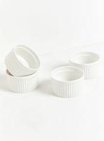 Set de 4 Ramekines Blancos 10 Cm Porcelana
