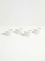 Set 4 Ramekines Blanco 8 cm Porcelana