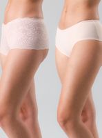 Pack Pantaleta Encaje y Microfibra Tiro Medio