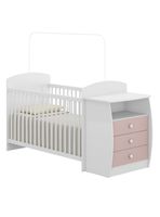Cuna con Mudador Bambini Rosado