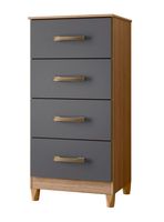 Cómoda Graphite 4 Cajones