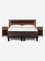 Cama Europea Ergo T King + Set Muebles Ferrara + Almohada