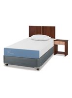 Cama Americana Excellence 1.5 Plazas x190 cm + Set de Muebles Stylo + Almohada