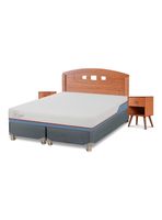 Cama Americana Excellence Plus 2 Plazas Base Dividida + Set de Muebles Gales