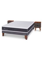 Cama Europea New Ortopedic 2 Plazas Bn Veladores Niger