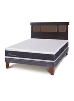 Cama Europea New Ortopedic 2 Plazas Bn Respaldo New Dublin Choc