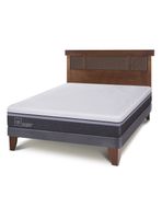 Cama Europea Ortopedic Advance 2 Plazas Base Normal + Respaldo New Dublín Caramelo