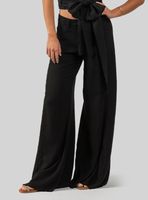 Pantalón Wide Leg Tiro Medio Anna Ta L Negro
