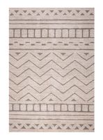 Alfombra 160 x 230 cm Navarra Beige Rayas